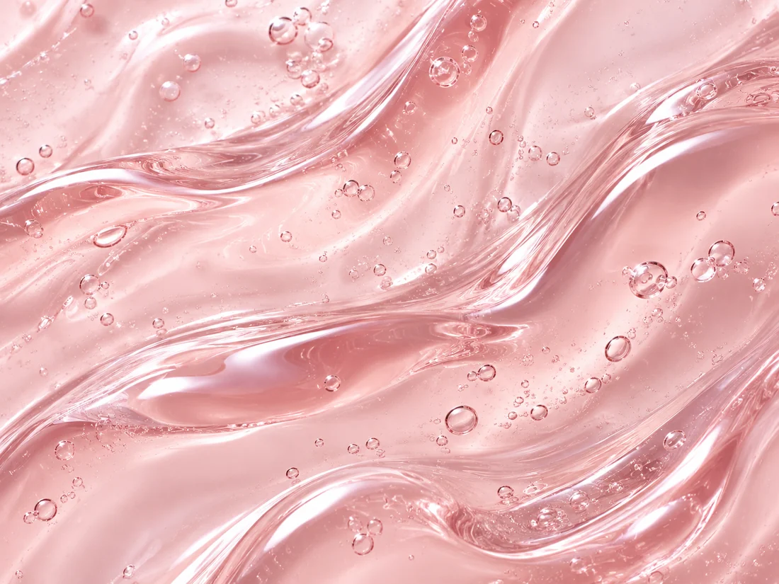 The pink gel serum