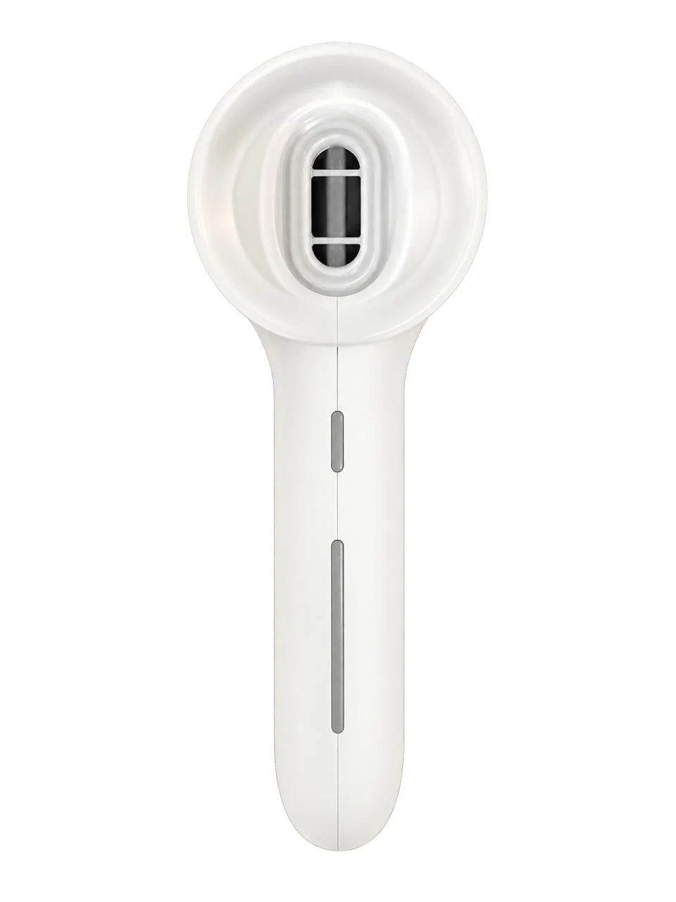 El dispositivo PLUNA con el Hair and Body Tip colocado, visto de frente
