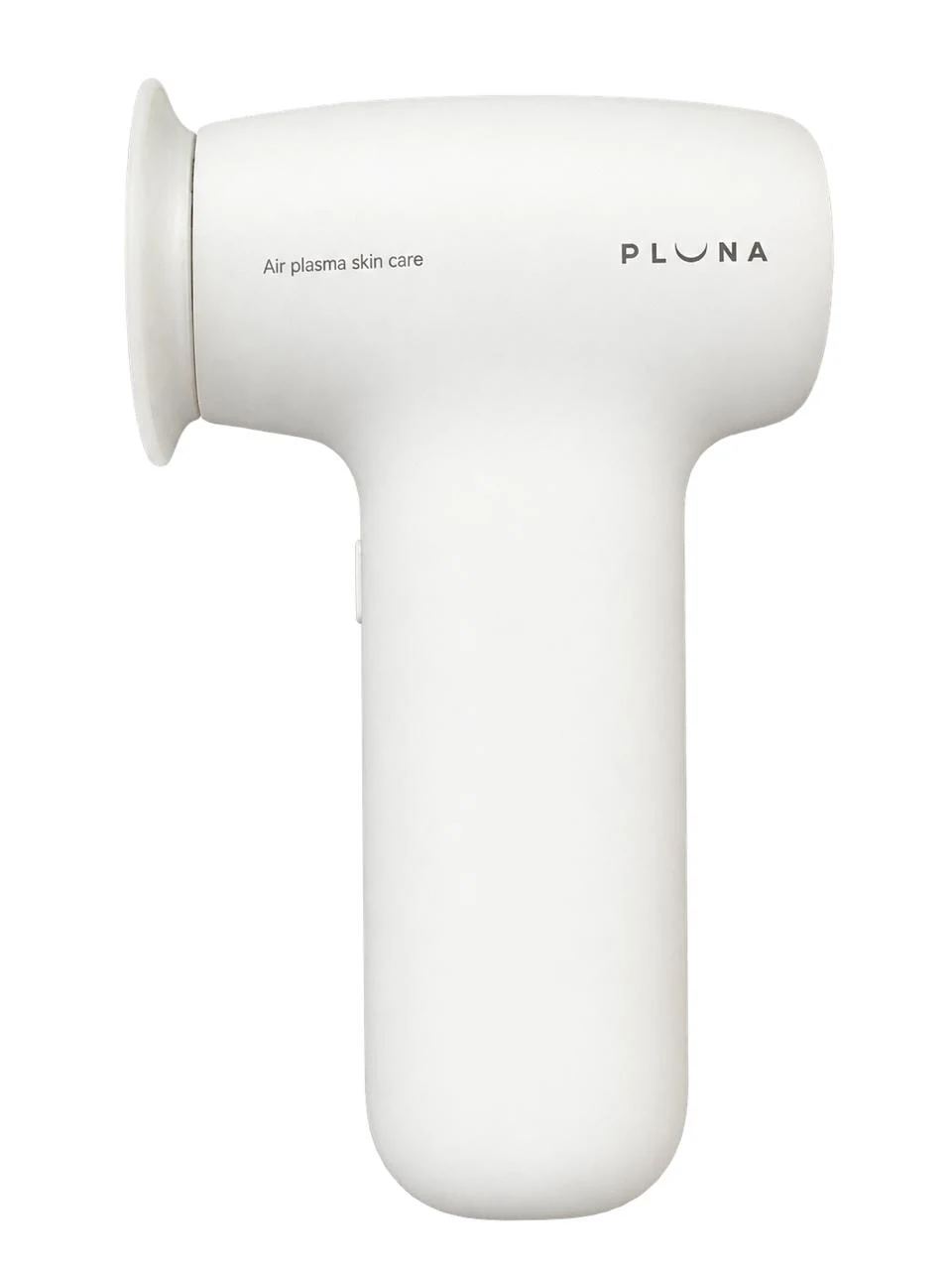 El dispositivo PLUNA con el Hair and Body Tip colocado, vista lateral