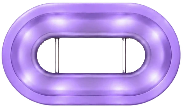 The PLUNA tip lit purple for Face Mode