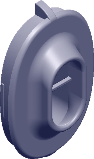 Technical render of the PLUNA Narrow Tip and its reduced aperture